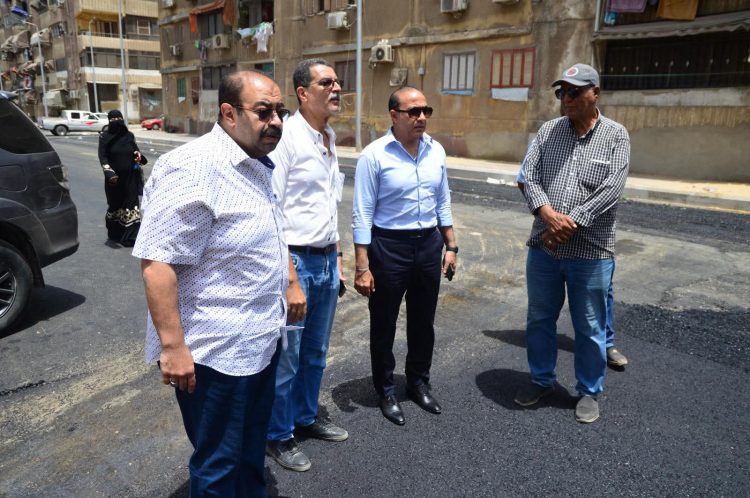 رئيس مدينة بورفؤاد يتابع تطوير مساكن الحزب الوطني ورفع كفاءة البنية التحتية