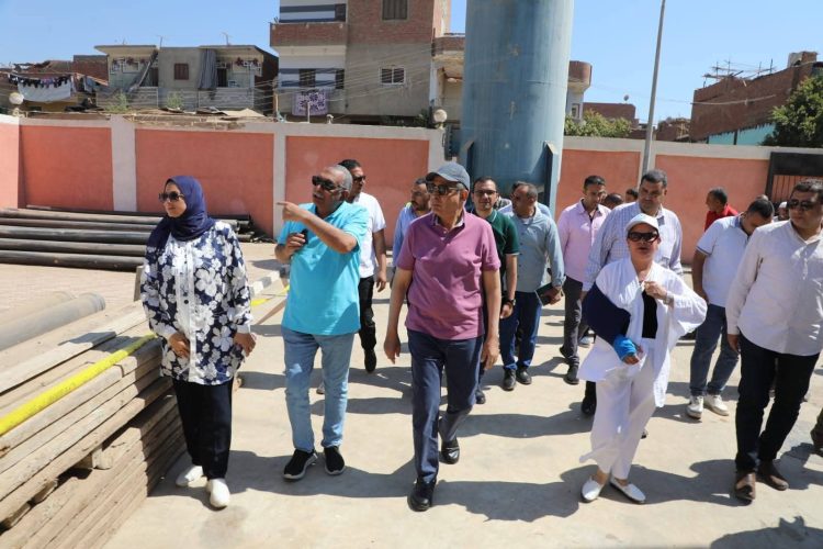 محافظ المنيا يتفقد محطة صرف بردنوها تمهيدًا لتشغيلها قريبًا 