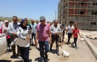 محافظ المنيا يتفقد أعمال إنشاء وحدة مرور مطاي