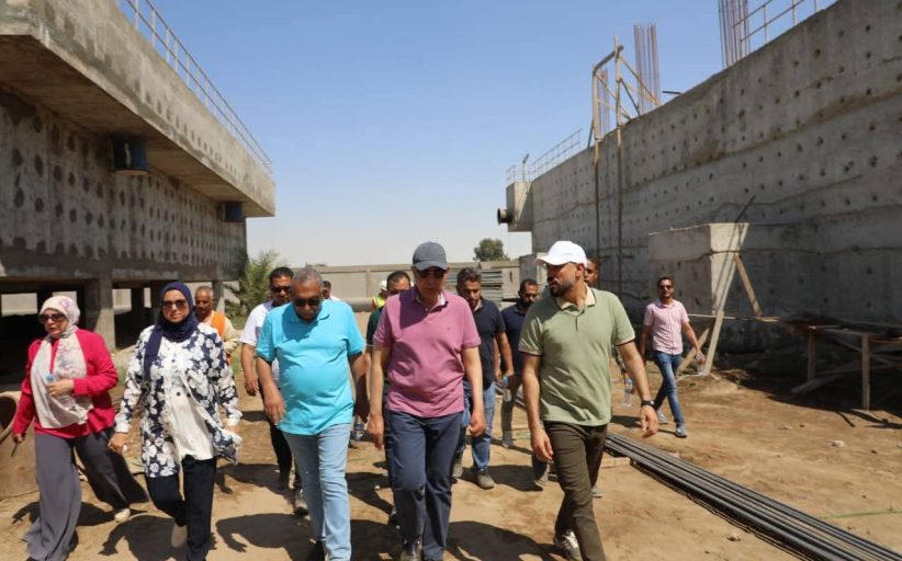 محافظ المنيا يتفقد محطة مياه علي باشا حلمي بمركز مطاي