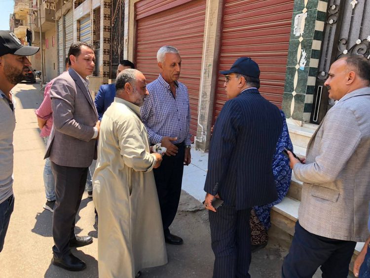 محافظ الدقهلية يتفقد أعمال توصيل المياه للبر الشرقي بنبروه
