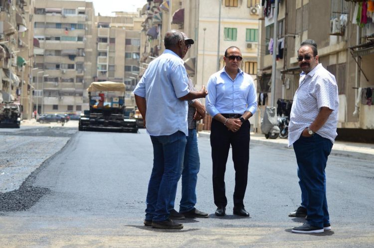 استمرار أعمال تطوير مساكن الحزب الوطني ببورفؤاد لخدمة آلاف المواطنين