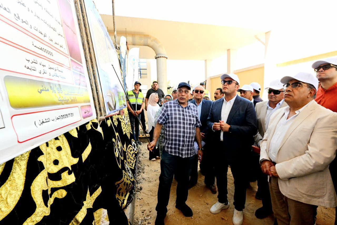 وزير الإسكان ومحافظ الدقهلية يتفقدان محطة مياه بلقاس