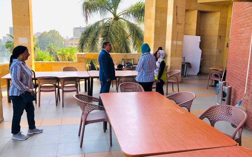 محافظ الدقهلية يتفقد أعمال تطوير مكتبة مصر بالمنصورة