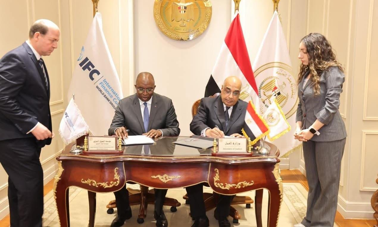 توقيع مذكرة تفاهم بين وزارة العدل ومؤسسة التمويل الدولية لإطلاق منظومة الإنذار المبكر للشركات الصغيرة والمتوسطة