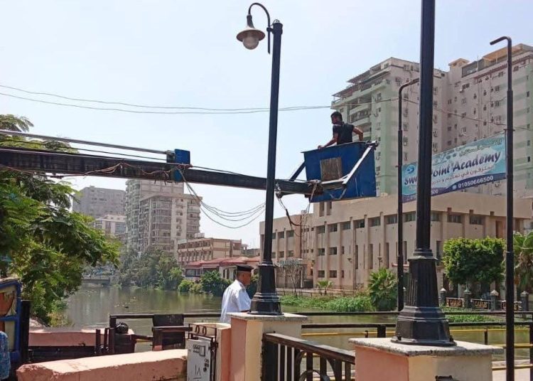 إنارة كوبري الصحة بالزقازيق استجابة فورية لشكاوى المواطنين