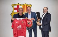 تفاصيل اجتماع محمود الخطيب مع رئيس برشلونة