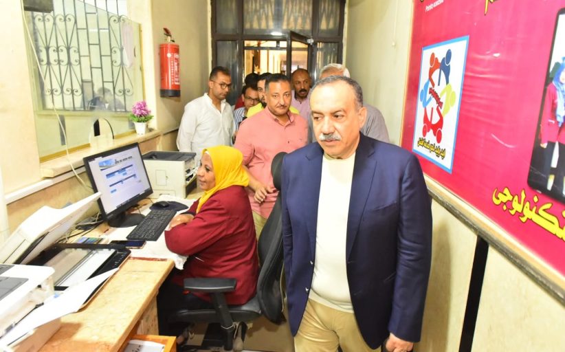 محافظ أسيوط يتفقد المركز التكنولوجي بأبوتيج لمتابعة تنفيذ منظومتي التقنين والتصالح