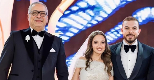 ابنة تامر أمين تعلن انفصالها عن زوجها شريف الليثي بعد شهرين من حفل زفافها