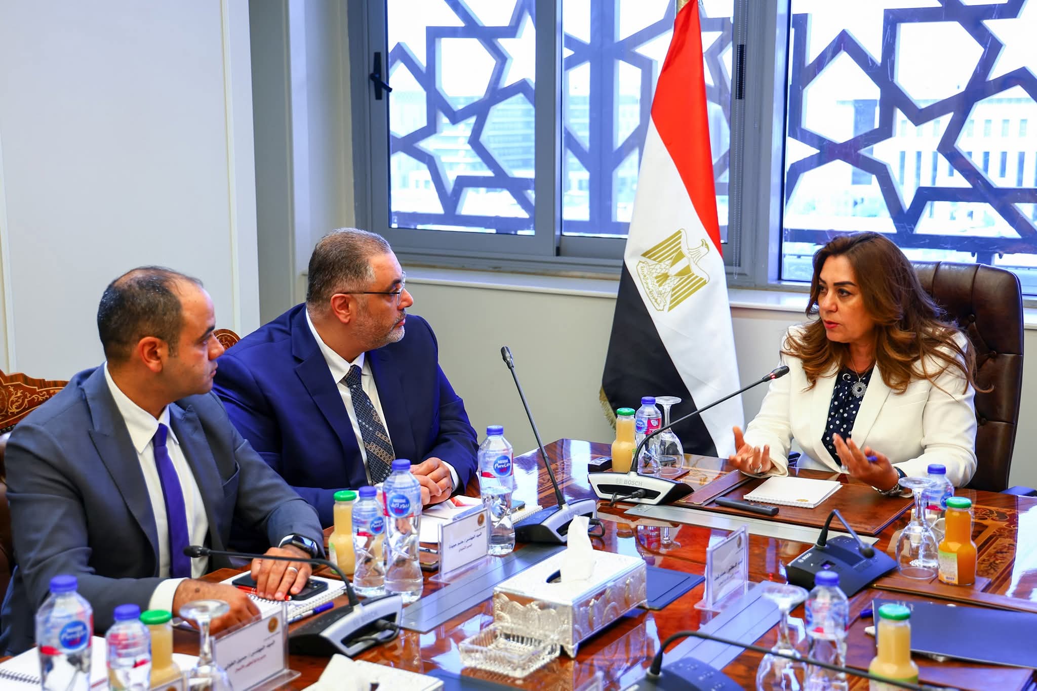 وزيرة التنمية تستقبل وفد من شركة ازري العالمية لبحث مجالات التعاون المستقبلي