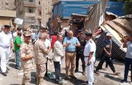 محافظ القليوبية يشدد على إزالة المخالفات وتأمين موقع حريق شبرا الخيمة