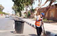 رئيس مدينة بورفؤاد يتفقد أعمال النظافة ورفع المخلفات بشارع القدس الشريف