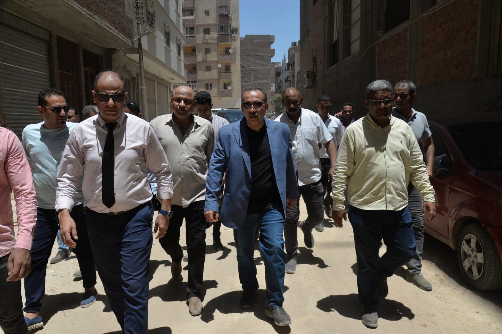 محافظ أسيوط يتفقد أعمال إنشاء 