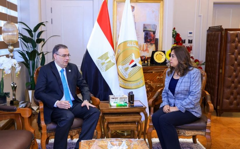 وزيرة التنمية تبحث مع رئيس الجهاز المركزي مجالات التعاون المشتركة