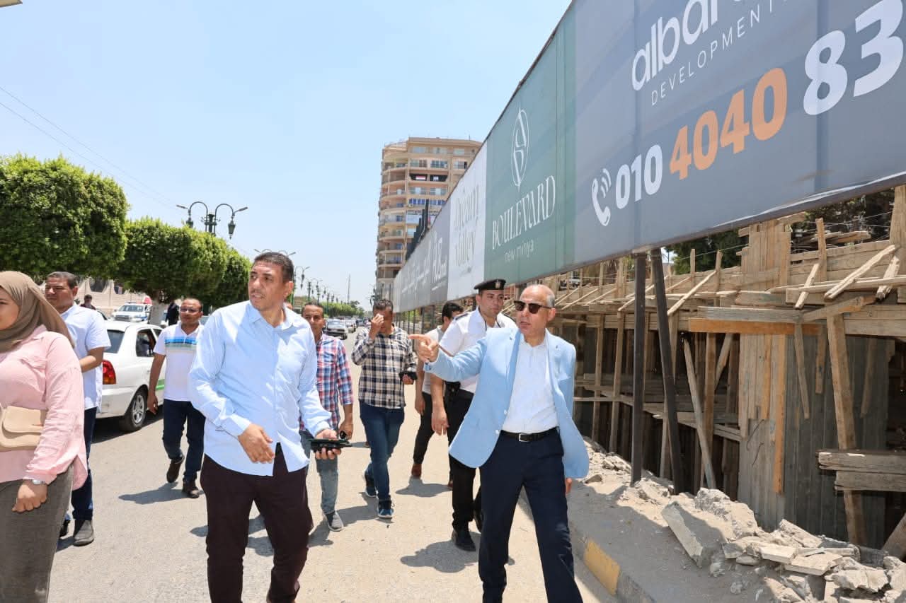 المنيا تبدأ تنفيذ خطة لتوسعة كورنيش النيل وتنظيم حركة المرور