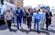محافظ سوهاج يتفقد أعمال الرصف والتطوير بالمنشاة