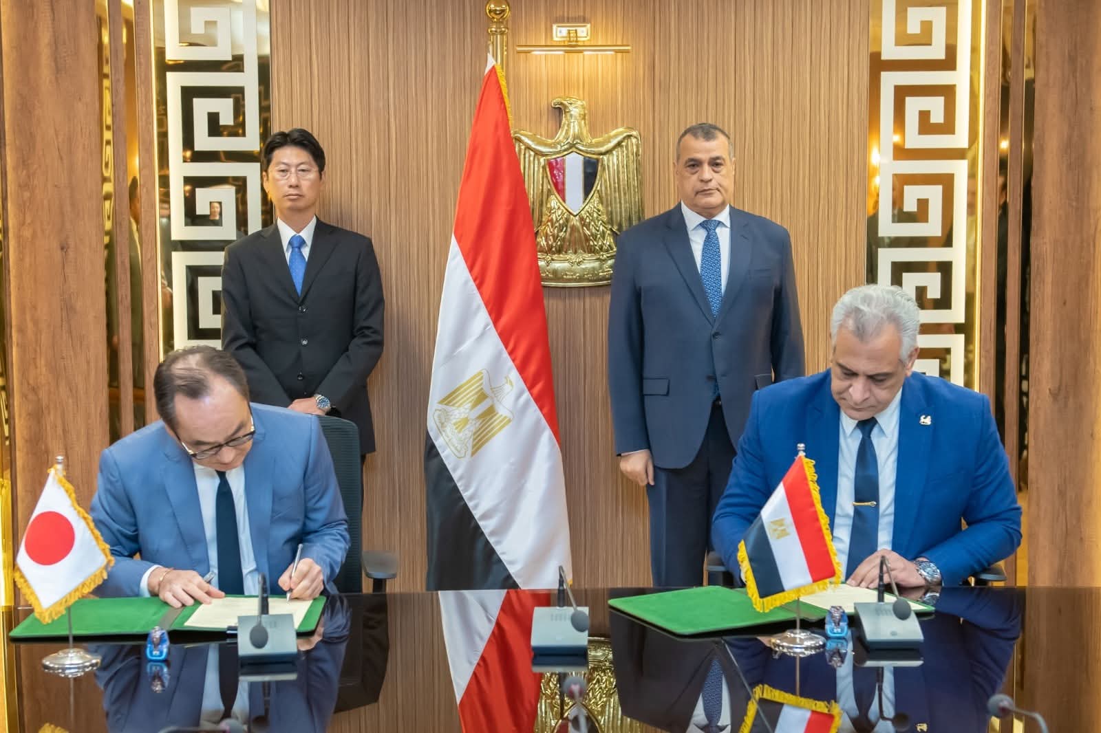 الإنتاج الحربي يشهد مراسم توقيع مذكرة تفاهم مع شركة ميزوها اليابانية