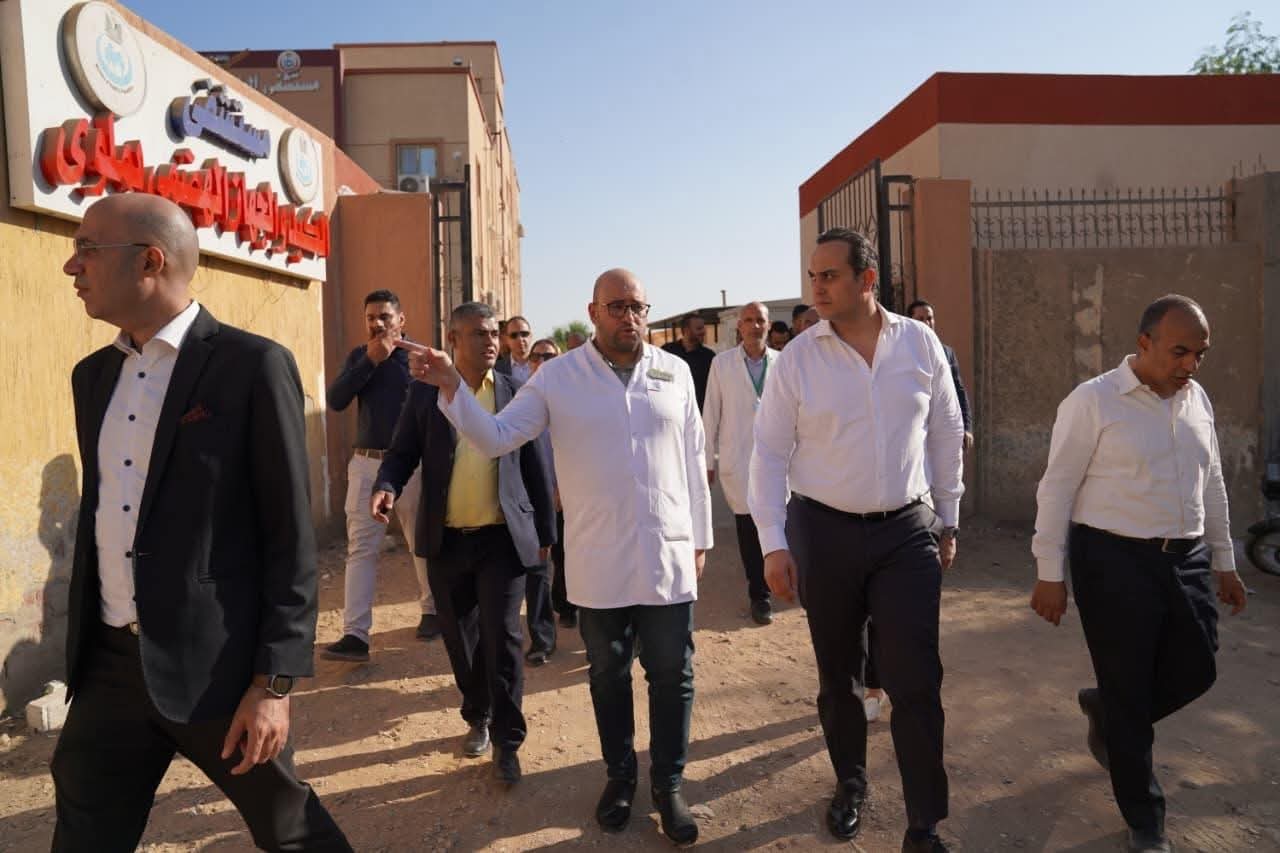 رئيس هيئة الرعاية ومحافظ المنيا يتفقدان مركز أورام المنيا وأقسام الاستقبال