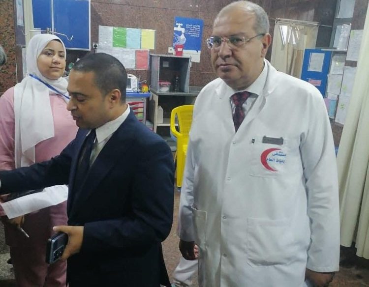 وكيل وزارة الصحة بدمياط في جولة تفقدية لمتابعة استعدادات المستشفى لإجازة المولد النبوي