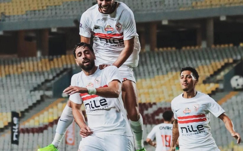 الزمالك يتقدم على المصري البورسعيدي في الشوط الأول