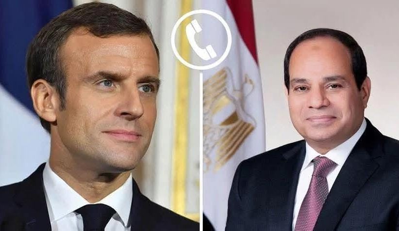 السيسي وماكرون يبحثان التحضيرات الجارية لعقد مؤتمر “حل الدولتين” على هامش أعمال الجمعية العامة للأمم المتحدة