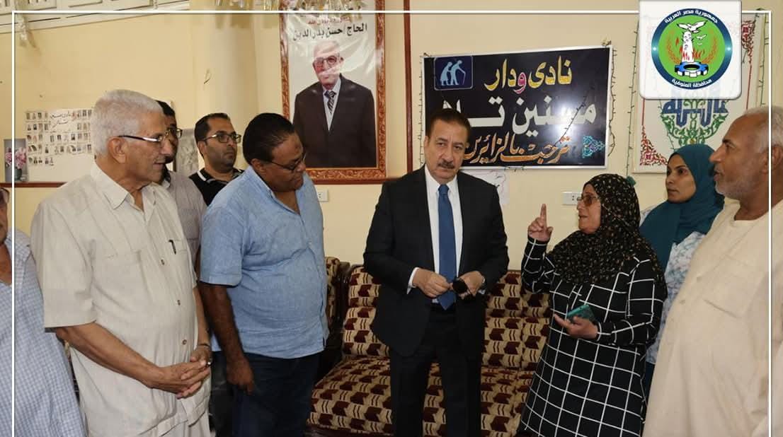 محافظ المنوفية يتابع مشروعات تلا ويفتتح توسعات التأمين الصحي