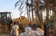 الوحدة المحلية بببا ترفع 55 طن مخلفات وتوقف حالتي تعدٍ على الأراضي