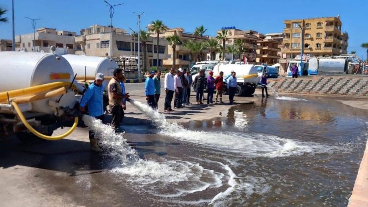 محافظة كفرالشيخ تنفذ محاكاة ميدانية لمواجهة الأمطار قبل الشتاء
