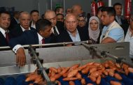 وزير الصناعة يفتتح مصنعاً لتصدير الحاصلات الزراعيةبالمنطقة الصناعية بجمصة