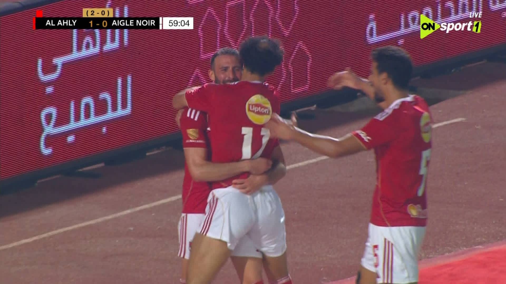 عمر كمال يتقدم لـ النادي الأهلي على ايجل نوار البوروندي في دوري أبطال أفريقيا 