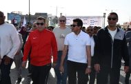 وزير الرياضة يفتتح مسيرة مهرجان يوم المشي العالمي بالسويس