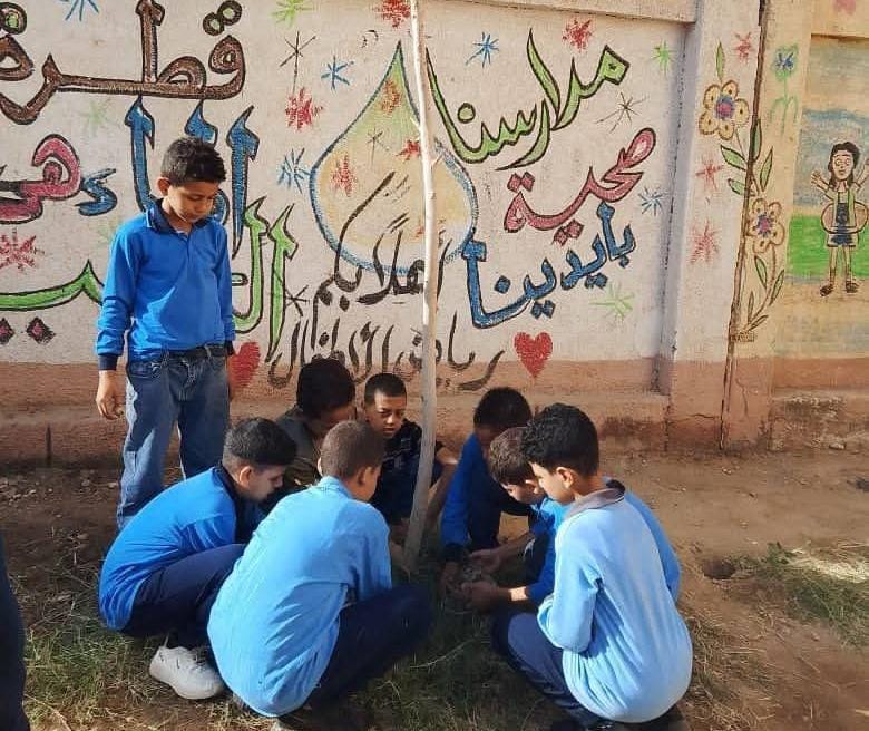 مياه المنيا تزرع 2000 شجرة بـ250 مدرسة ضمن مبادرة «صحتهم مستقبلهم»