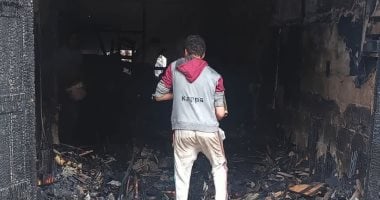 السيطرة على حريق نشب داخل محل قطع غيار السيارات بالغربية