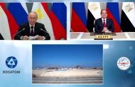 السيسي وبوتين يشاركان فى مراسم تركيب هيكل احتواء مفاعل الضبعة