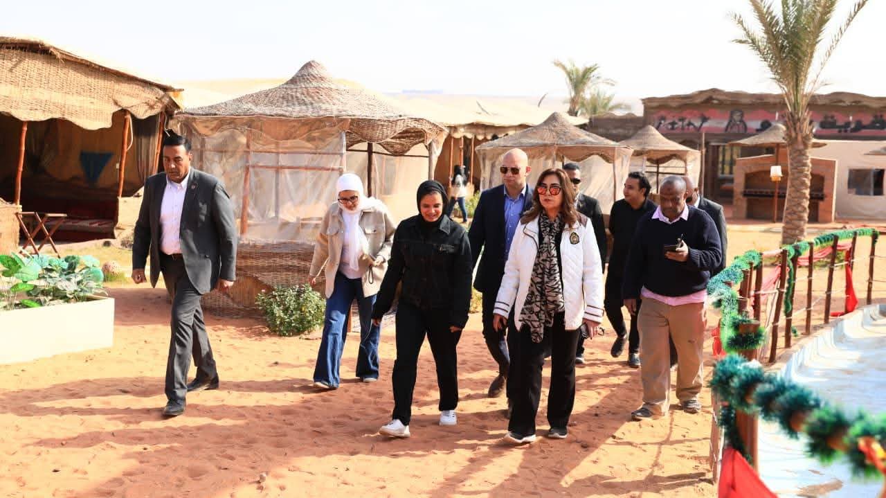 القائم بأعمال وزير البيئة في جولة تفقدية مفاجئة لمحمية الغابة المتحجرة