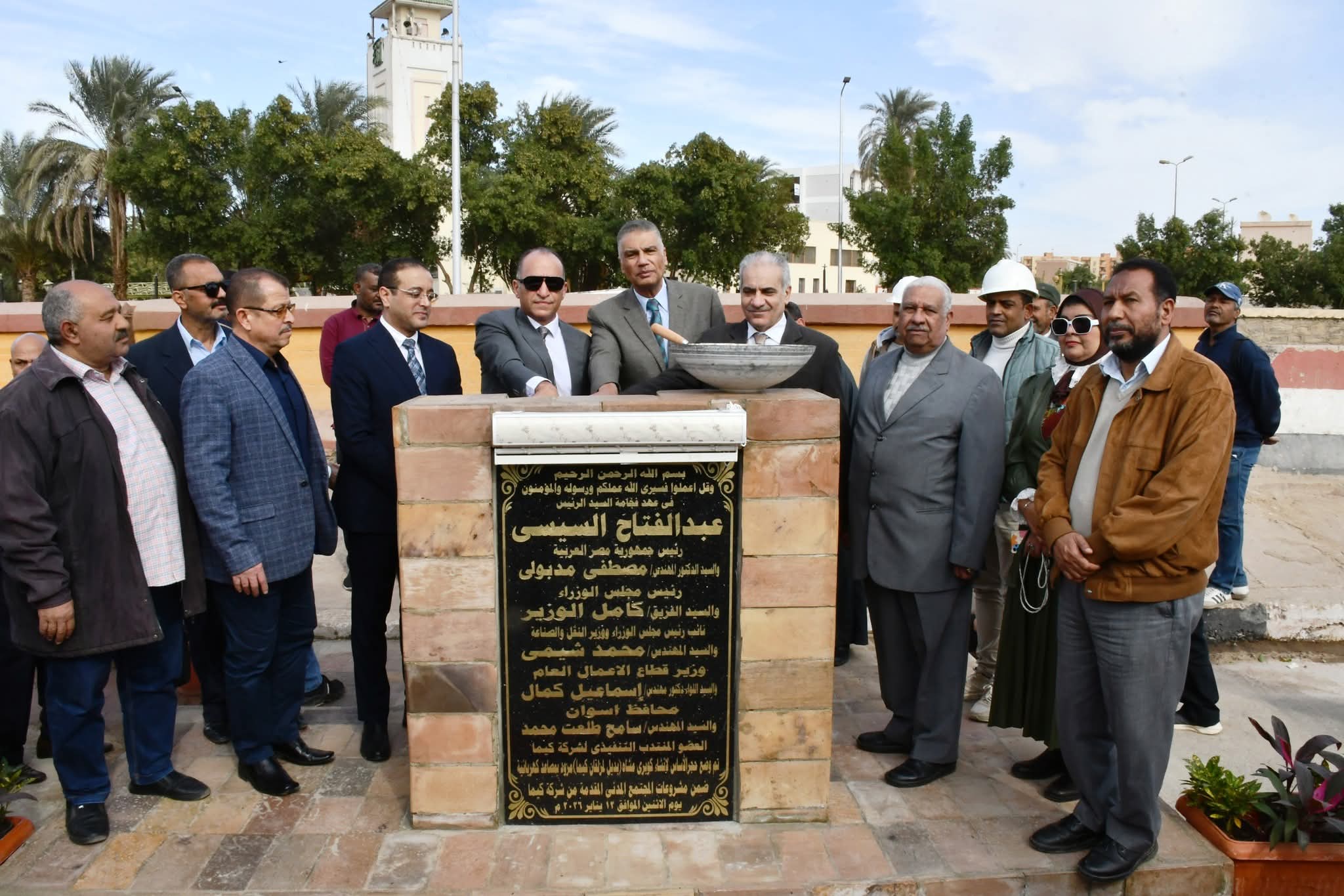 حجر الأساس لكوبري كيما للمشاة بأسوان خطوة حاسمة لحماية الأرواح وتحسين المرور