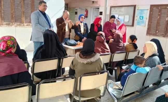 قافلة طبية وتوعوية للكشف عن سرطان الرحم بقرية المنشأة الكبرى