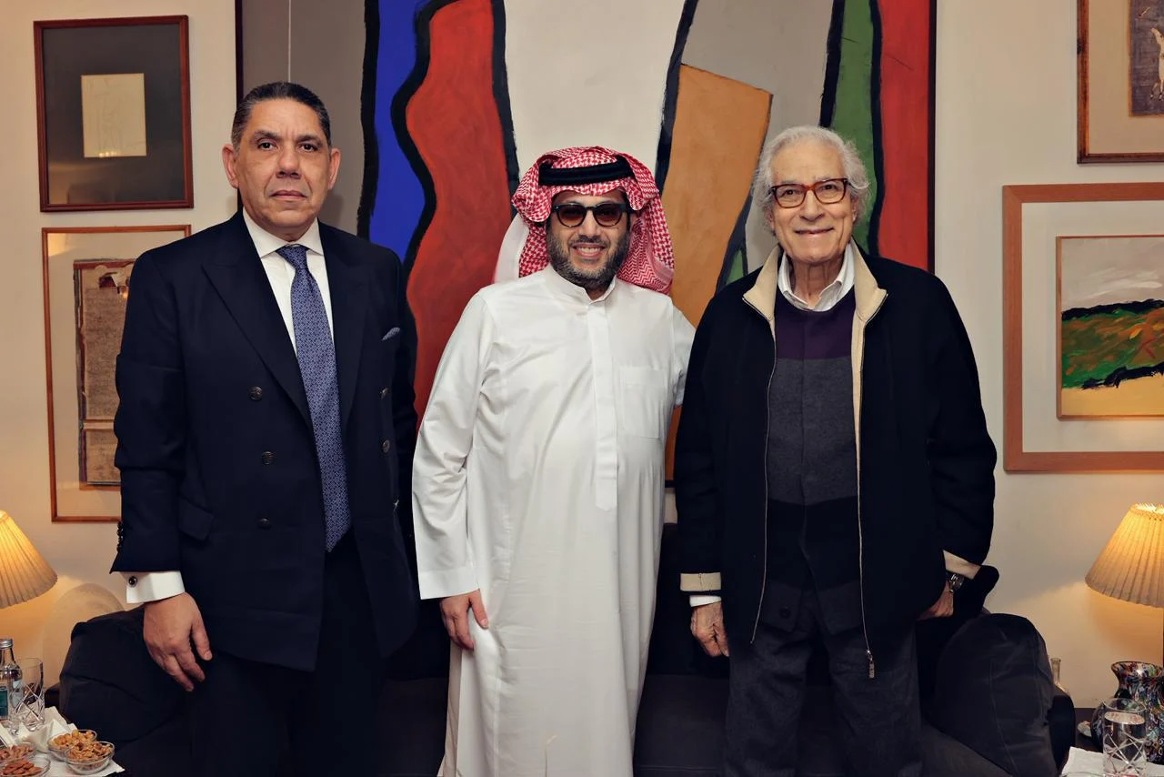 تركي آل الشيخ يزور فاروق حسني في القاهرة ويكشف أسرار الإبداع العربي