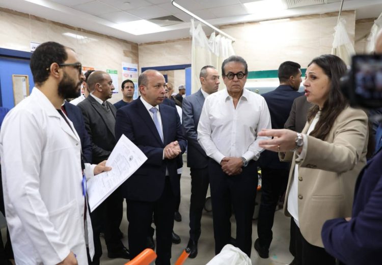وزير الصحة يتفقد النموذج المرجعي الأول لرعاية السكتة الدماغية بمستشفى القناطر الخيرية
