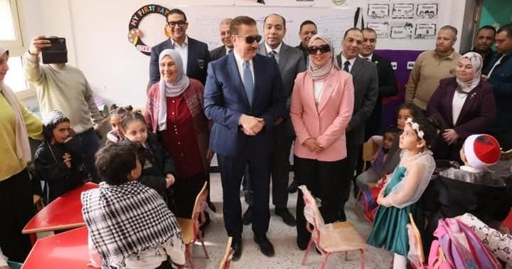 محافظ المنوفية يواصل دعم التعليم بافتتاح مجمع مدارس وقف البتانون