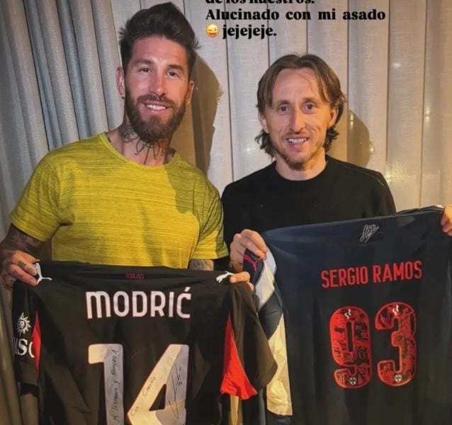 لقاء الأصدقاء يجمع راموس ومودريتش ويشعل حنين جماهير ريال مدريد