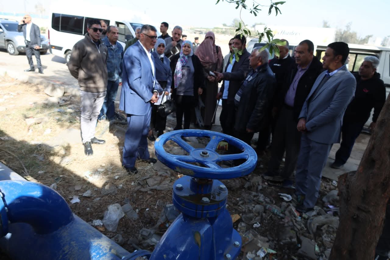 محافظ الجيزة يتابع تطوير بوستر مياه أبو رواش لرفع الطاقة إلى 20 ألف م³