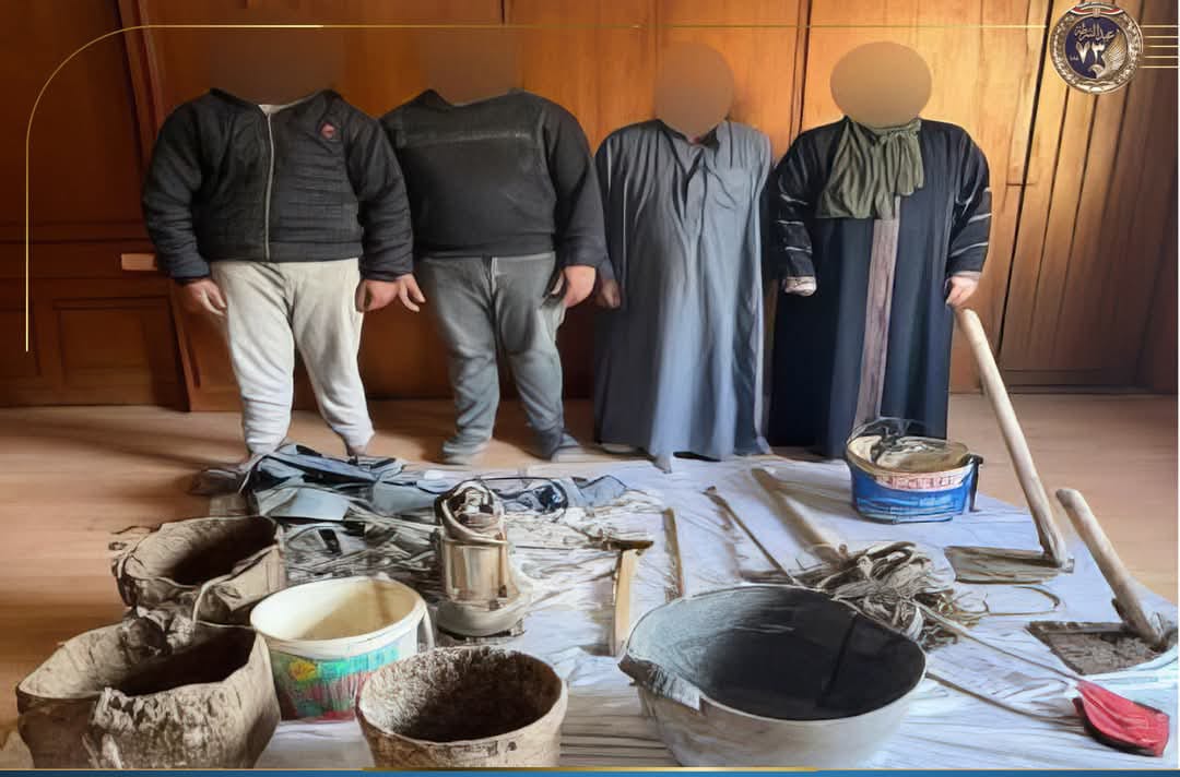 عصابات التنقيب عن الآثار سقطوا في قبضة ضباط مباحث الشرقية