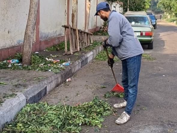 رئيس مدينة بورفؤاد يتابع تطوير الحدائق ورفع كفاءة المسطحات الخضراء