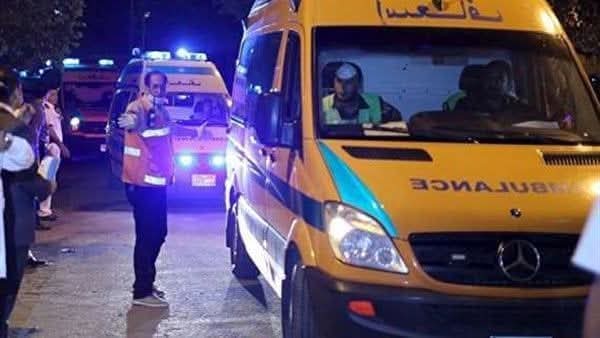 أصابة 8 أشخاص علي طريق أسيوط الصحراوي - الفيوم