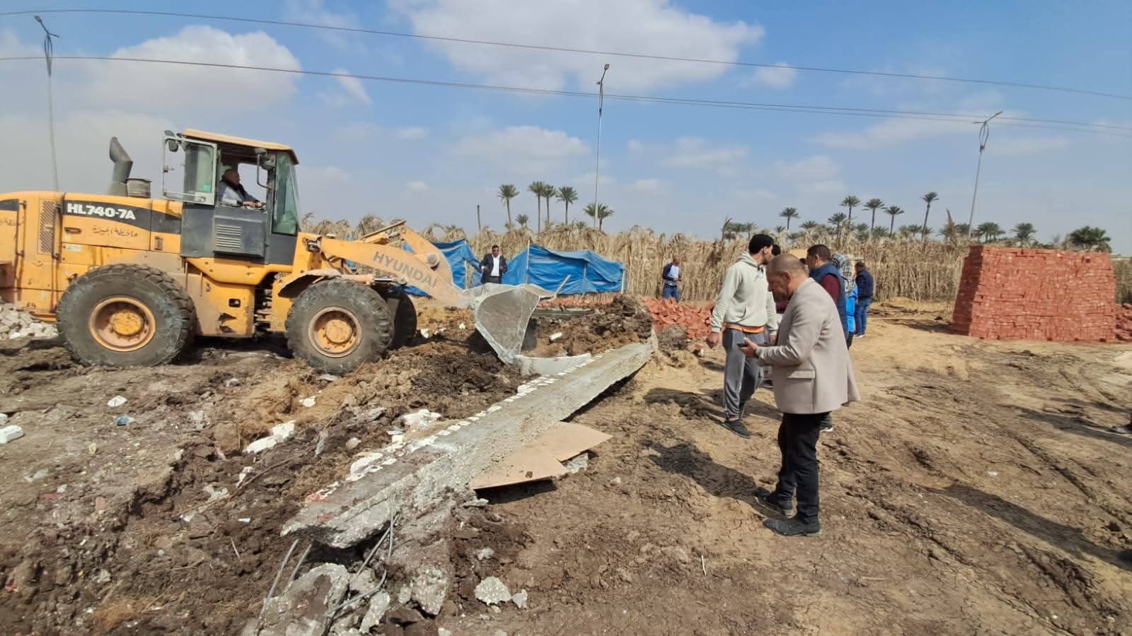 محافظة الجيزة يشدد على إزالة حالات البناء المخالفة على الأراضي الزراعية بمراكز المحافظة