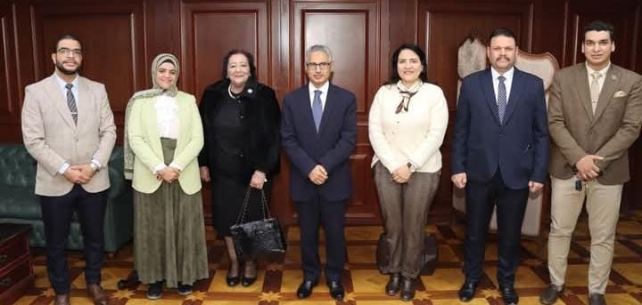 محافظ بني سويف يلتقي وفد اتحاد بشبابها ويؤكد على أهمية مشاركة الشباب في المبادرات المجتمعية