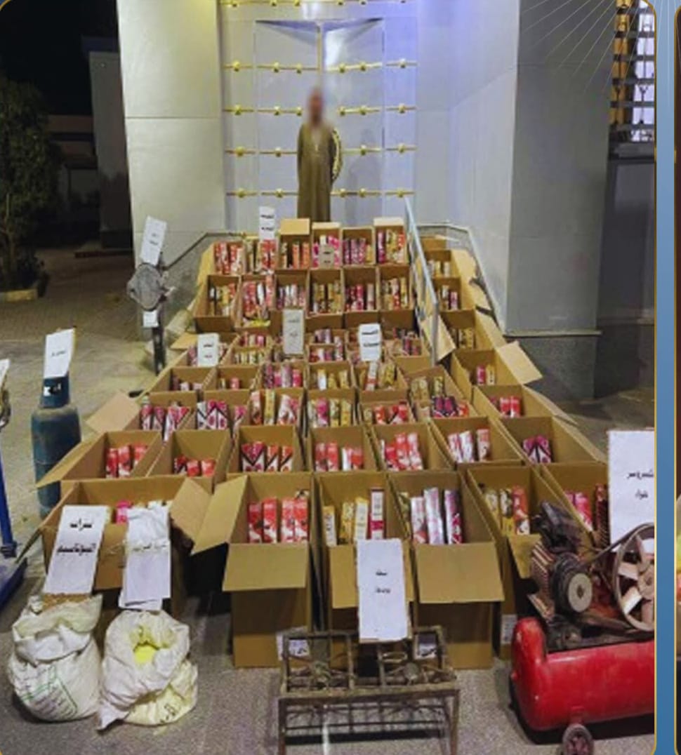 أمن الفيوم ينجح في ضبط مليون قطعة العاب ناريه قبل بيعها في الأسواق