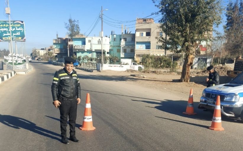 مرور كفر صقر يكثف حملاته المروية لضبط مركبات التوكتوك وسحب تراخيص المخالفين