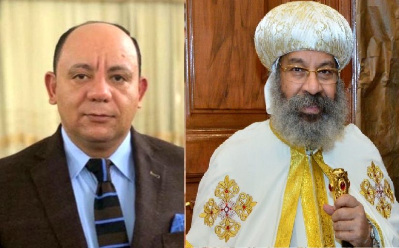 تهنئة من رجل الاعمال صفوت عبده نصيف للانبا روفائيل اسقف عام كنائس القاهرة بمناسبة عيد القيامة المجيد